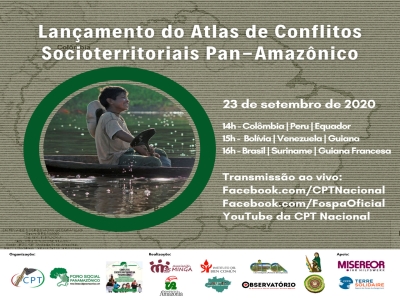 Atlas de conflitos Pan-Amazônico será lançado nesta quarta-feira